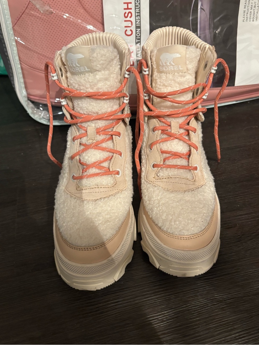 Chunky Sorel Women's Brex Cozy Lace Waterproof boots - Picture 3 of 6